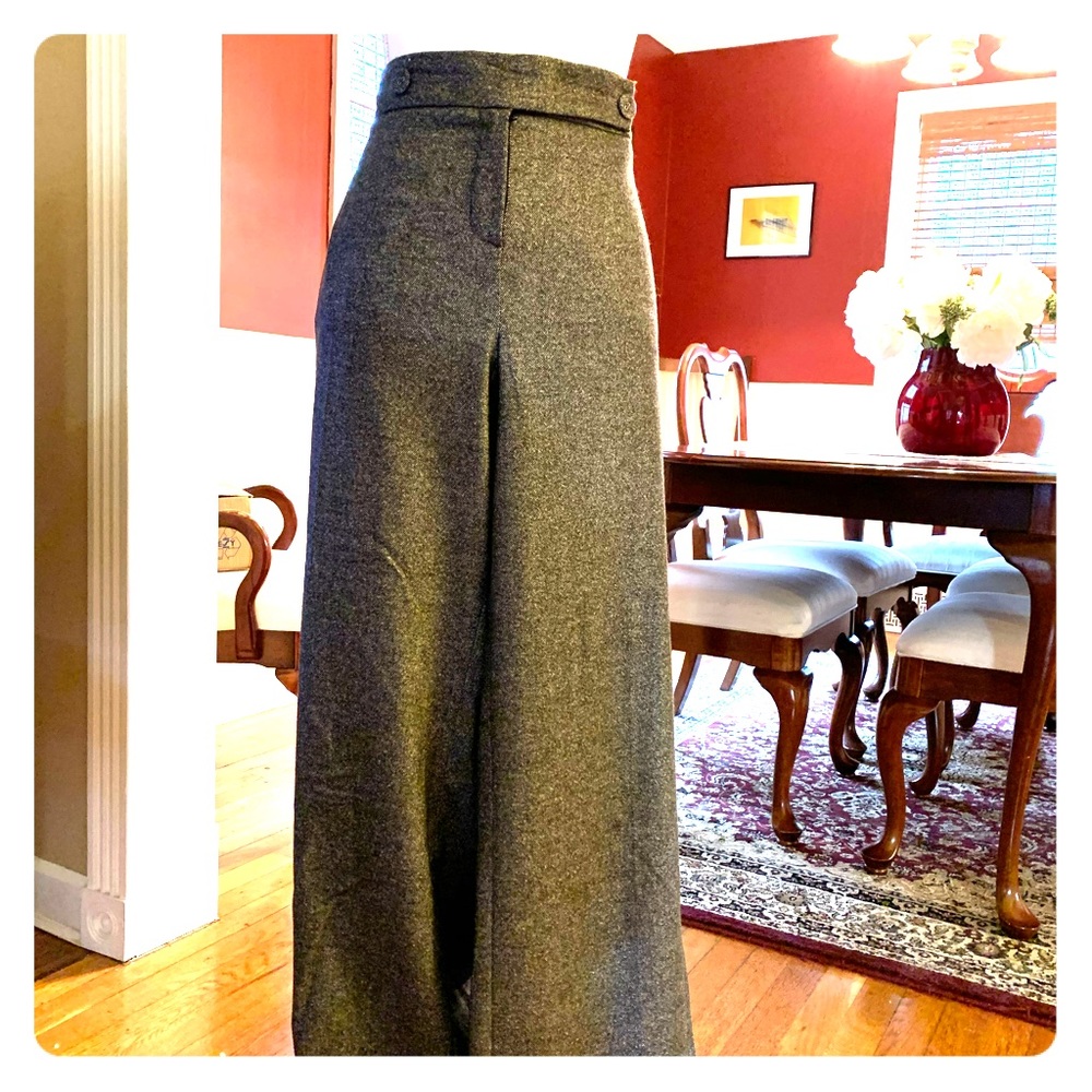 Monsoon Wool/Silk Wide-Leg Pants UK18 US14